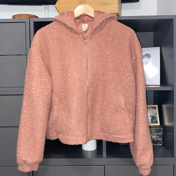 Hooded Zip Up Teddy Jacket - Picture 9 of 10